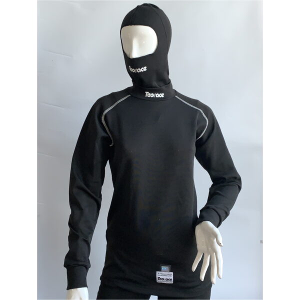 MAGLIA NERA CON SOTTOCASCO GP NERO