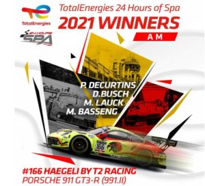 Haegeli by T2 Racing winner
